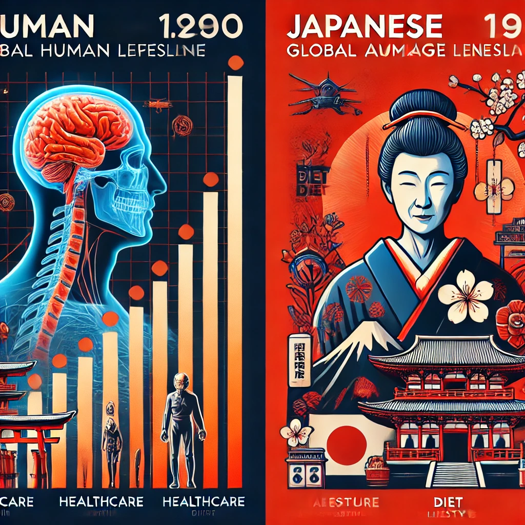 人間の寿命と日本人の寿命